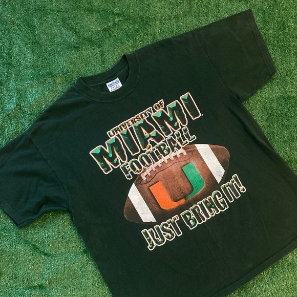 Vintage Miami Hurricanes Football T-Shirt Men’s XL - Picture 1 of 3